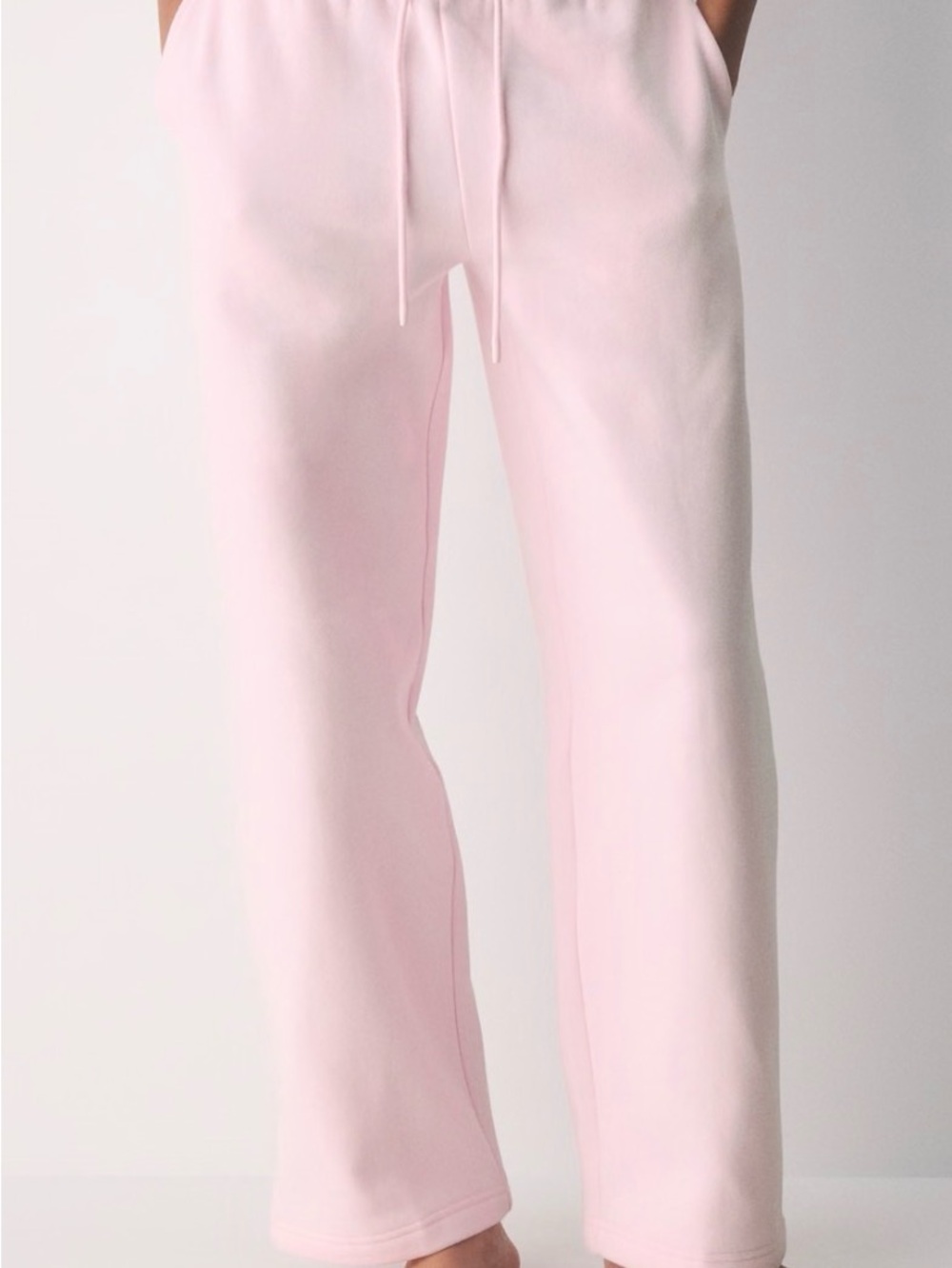 Aritzia Cozy Sweatfleece Boyfriend Wide Sweatpants in Villa Pink